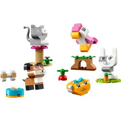 LEGO 11034 Classic Mascotas Creativas, Perro, Gato, Hamster de Juguete