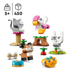 LEGO 11034 Classic Mascotas Creativas, Perro, Gato, Hamster de Juguete