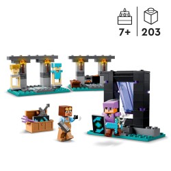 LEGO Minecraft The Armoury Toy with Figures 21252