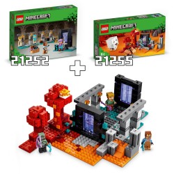 LEGO 21252 Minecraft La Armería, Minifigura de Alex, Juguete del Videojuego