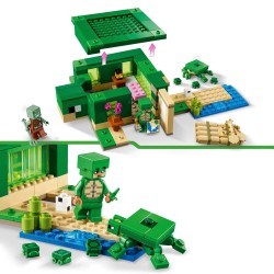 LEGO 21254 Minecraft Het schildpadstrandhuis Model