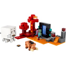 LEGO 21255 Minecraft Hinderlaag bij het Nether-portaal Actie Speelgoed