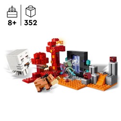 LEGO Minecraft The Nether Portal Ambush Toy 21255