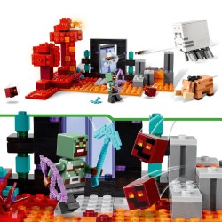 LEGO 21255 Minecraft Hinderlaag bij het Nether-portaal Actie Speelgoed