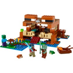 LEGO 21256 Minecraft La Casa-Rana, Figura de Zombie del Videojuego