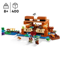 LEGO 21256 Minecraft La Casa-Rana, Figura de Zombie del Videojuego