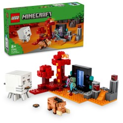 LEGO 21255 Minecraft Hinderlaag bij het Nether-portaal Actie Speelgoed