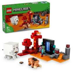LEGO 21255 Minecraft La Emboscada en el Portal del Nether con Minifiguras