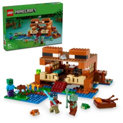 LEGO 21256 Minecraft La Casa-Rana, Figura de Zombie del Videojuego