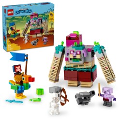 LEGO 21257 Minecraft Legends El Duelo contra el Devorador, Regalo Gamer