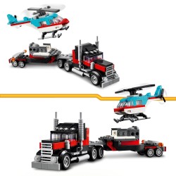 LEGO 31146 Creator 3in1 Truck met helikopter Vliegtuig en Auto Set