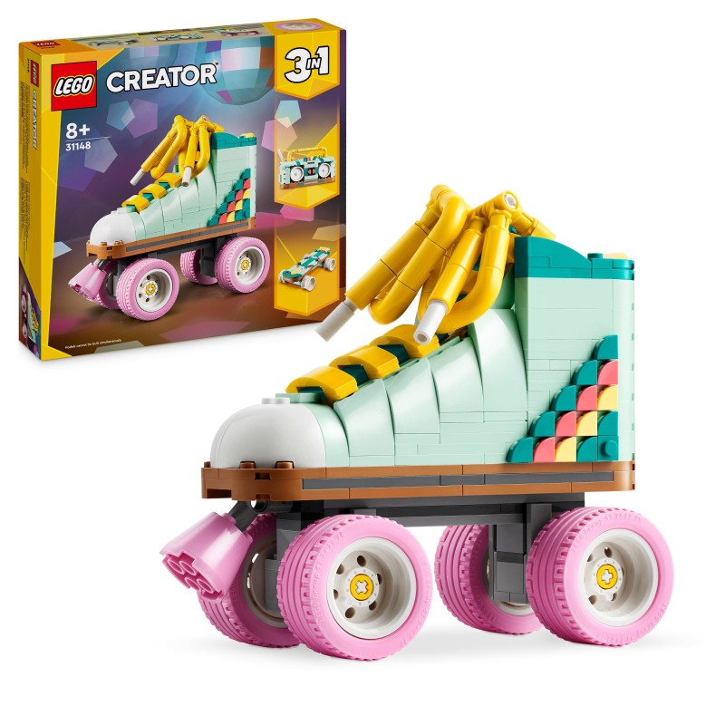 LEGO Creator 3in1 Retro Roller Skate Toy Set 31148