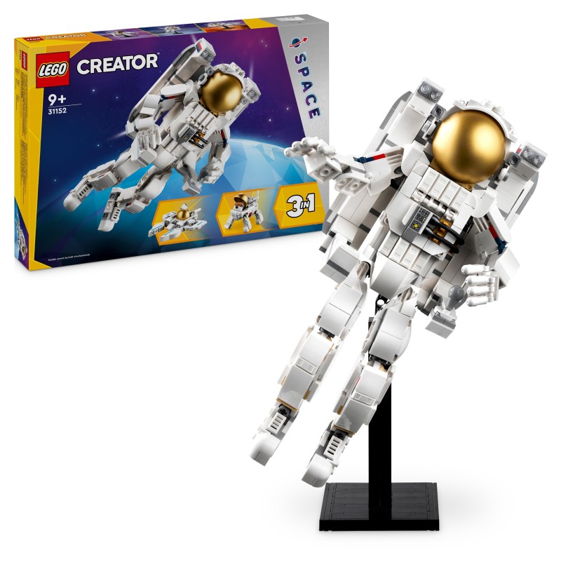 LEGO 31152 Creator 3 en 1 Astronauta Espacial y Nave de Juguete