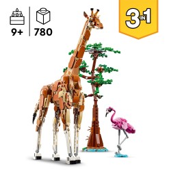 LEGO 31150 Creator 3 en 1 Safari de Animales Salvajes con Jirafa de Juguete