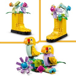 LEGO 31149 Creator 3 en 1 Flores en Regadera y Pájaros de Juguete