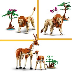 LEGO 31150 Creator 3 en 1 Safari de Animales Salvajes con Jirafa de Juguete