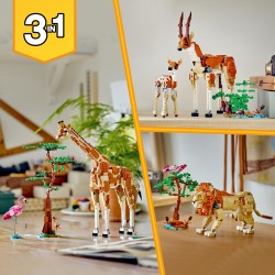 LEGO 31150 Creator 3 en 1 Safari de Animales Salvajes con Jirafa de Juguete