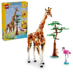 LEGO 31150 Creator 3 en 1 Safari de Animales Salvajes con Jirafa de Juguete