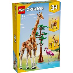 LEGO 31150 Creator 3 en 1 Safari de Animales Salvajes con Jirafa de Juguete