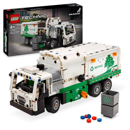 LEGO 42167 Technic Camión de Residuos Mack LR Electric Vehículo de Juguete
