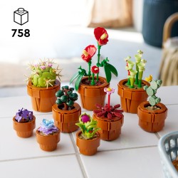 LEGO 10329 Icons Plantas Diminutas, Flores Artificiales, Colección Botánica