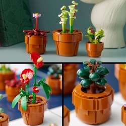 LEGO 10329 Icons Plantas Diminutas, Flores Artificiales, Colección Botánica