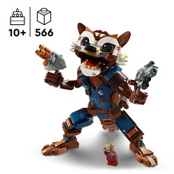 LEGO 76282 Marvel Rocket y Bebé Groot Figuras de Guardianes de la Galaxia