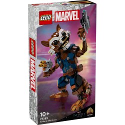 LEGO 76282 Marvel Rocket y Bebé Groot Figuras de Guardianes de la Galaxia