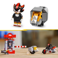 LEGO 76995 Sonic the Hedgehog Huida de Shadow the Hedgehog, Moto de Juguete
