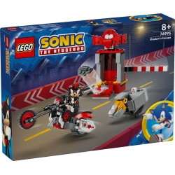 LEGO 76995 Sonic the Hedgehog Huida de Shadow the Hedgehog, Moto de Juguete