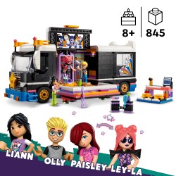 LEGO Friends Pop Star Music Tour Bus Toy Set 42619