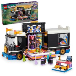 LEGO 42619 Friends Autobús de Gran Gira Musical, Vehículo de Juguete