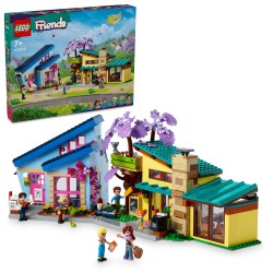 LEGO 42620 Friends Casas Familiares de Olly y Paisley de Juguete