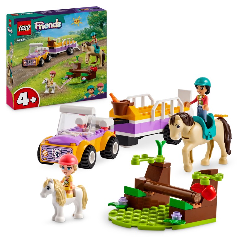 LEGO Friends Horse and Pony Trailer Toy 4+ Set 42634