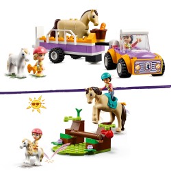 LEGO 42634 Friends Remolque para Caballo y Poni y Figura de Animales