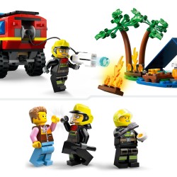 LEGO 60412 City Le Camion de Pompiers 4x4 et le Canot de Sauvetage
