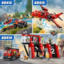 LEGO 60413 City Avión de Rescate de Bomberos de Juguete con Minifiguras