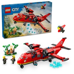 LEGO 60413 City Avión de Rescate de Bomberos de Juguete con Minifiguras