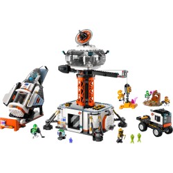 LEGO 60434 City Base Espacial y Plataforma de Lanzamiento, Robot de Juguete