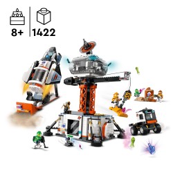 LEGO 60434 City Base Espacial y Plataforma de Lanzamiento, Robot de Juguete