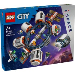 LEGO 60433 City Estación Espacial Modular, Nave y Laboratorio de Juguete