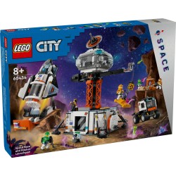 LEGO 60434 City Base Espacial y Plataforma de Lanzamiento, Robot de Juguete