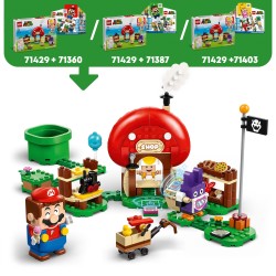 LEGO Super Mario 71429 Ensemble d’Extension Carottin et la Boutique Toad