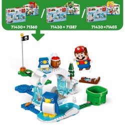 LEGO 71430 Super Mario Set de Expansión  Aventura en la Nieve de la Familia Pingüi