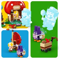 LEGO Super Mario 71429 Ensemble d’Extension Carottin et la Boutique Toad