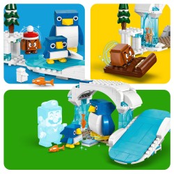 LEGO 71430 Super Mario Set de Expansión  Aventura en la Nieve de la Familia Pingüi