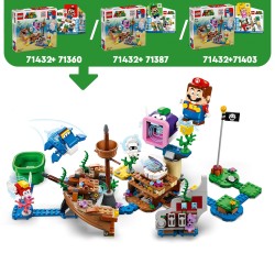 LEGO 71432 Super Mario Set de Expansión  Dorrie y el Buque Naufragado