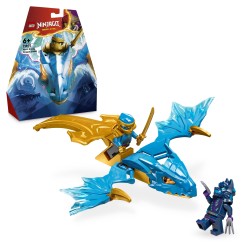 LEGO 71802 NINJAGO Ataque Rising Dragon de Nya Juguete y Minifigura Ninja