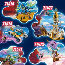 LEGO 71476 DREAMZzz Zoey y Zian el Gato-Búho, Set de Animal de Juguete