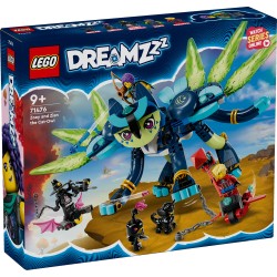 LEGO 71476 DREAMZzz Zoey y Zian el Gato-Búho, Set de Animal de Juguete